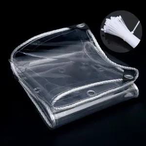 두꺼운 투명 비닐 천막 비닐막 바람막이 방풍 현관 창문 베란다 텐트 천막 PVC