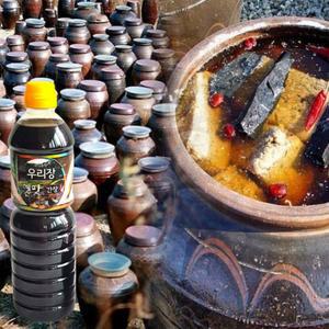 5년 발효 숙성 강원도 양양 전통 조선 국간장 1000ml 메주 송화장 우리농원 집간장 맑은간장