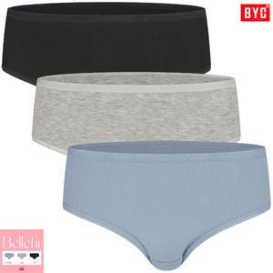 BYC모달스판미디여삼각팬티3매입 WMS2206