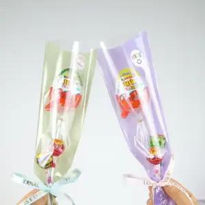 킨더조이 사탕 꽃다발 한송이 유치원 어린이집 학원 발표회 졸업식 단체선물