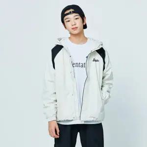 [소이] 남녀공용 봄이월 나일론배색후드점퍼(25S0102)