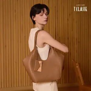 [런칭가 279000원] 프리마클라쎄 피오레 맥시 쇼퍼백(+파우치+카드지갑 참장식)