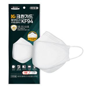 크린가드 KF94 황사마스크 수프림 플러스 대형 25매 1팩 4427963 끈조절