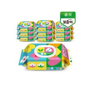 [깨끗한나라_아동]보솜이 펀앤플레이 라이트 아기물티슈 캡 60매 10개