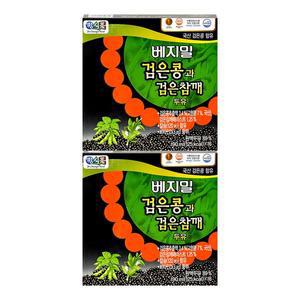 베지밀 검은콩과 검은 참깨 두유팩 190ml 32입