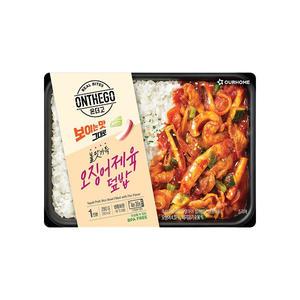 [장보기]아워홈 온더고 불맛가득 오징어제육덮밥 290g, 1개