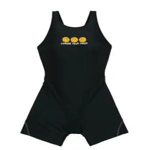 [레노마수영복]여아 스마일 3부 반신수영복 블랙 RN-GS2D861-BK_CA