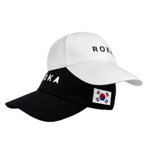 남녀공용 ROKA 로카 볼캡 캐주얼 태극기 야구모자 블랙