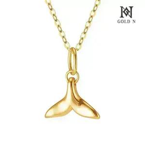 골드앤 18K 할로우 고래꼬리 팬던트/목걸이