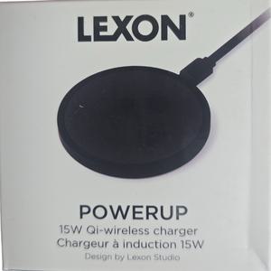 렉슨 LEXON POWER UP 파워업 고속 무선충전 패드 15W C타입 LD151 블랙색상