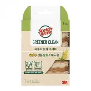 3M 내추럴 옥수수 망사 수세미 1개