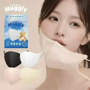 [100매] 허글리 슬림핏 KF94 새부리형 컬러 마스크