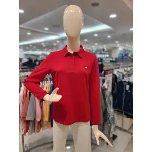 갤러리아 카라넥 로고 무지 긴팔 티셔츠(CLEWTS909)