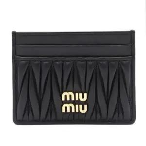 (당일) 25FW  마테라쎄 블랙 여성 카드 지갑 5MC076 AFPP F0002