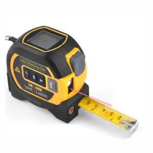 3in1 레이저줄자 거리측정기 레벨기 40m 60m 수평측정 면적측정 다용도 스마트줄자