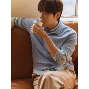 [빈폴멘] 시어서커 스트라이프 셔츠  블루 (BC5364C18P)