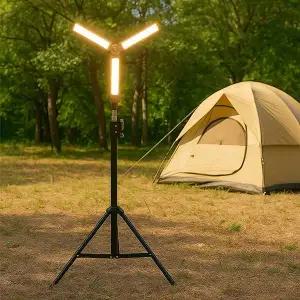 SMJ 감성 캠핑용 휴대용 라이트 실내등 무선 LED캠핑조명 스텐드 세트 YM-PLS3