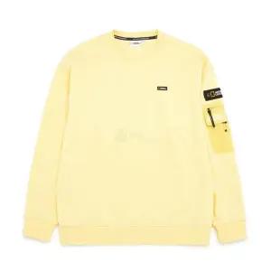 [내셔널지오그래픽] N231MSW070 세미 오버핏 소매 포켓 맨투맨 티셔츠 LEMON