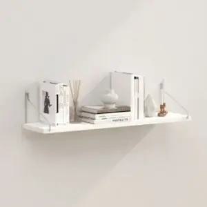 공간데코벽선반 60x195cm) 화이트)무타공우드선반 벽선반 인테리어선반 원목벽선반