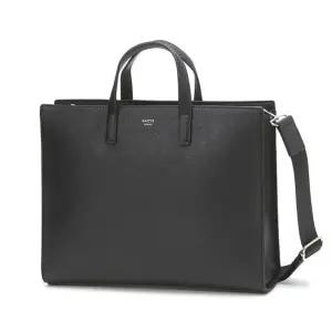 [헤지스](대전신세계)[백화점BEST][14인치 노트북 수납가능]블랙 단색 가죽 서류가방 HJBA5F855BK