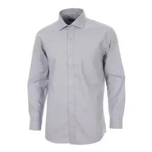 RN34053_TR 도비피치가공 일반핏 그레이셔츠