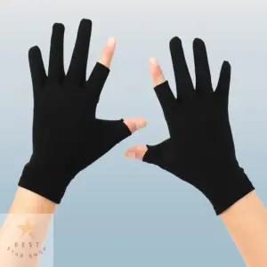 남성용 스포츠 장갑 엄지검지 오픈 논슬립 반장갑 블랙