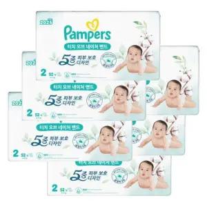 2025 터치 오브 네이처(밴드) 2단계 52매 X6팩 팸퍼스 아기 기저귀