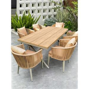 세트 휴대용 연꽃색 정 탄 마당 6인용 샴페인 2개 파라솔 세바티 10 정원 전원주택 의자 야외테이블