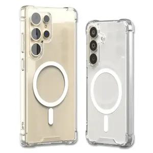 갤럭시 S25 플러스 울트라 FE 엣지 하이브리드 방탄 에어범퍼 맥세이프 투명 하드 케이스 VT