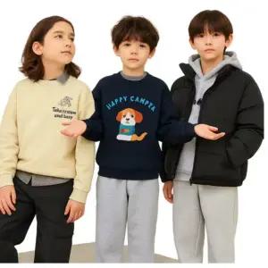 [탑텐키즈](타임스퀘어점패션관)베스트 인기상품 플리스 스웨트 상,하의 기획전 MKF4TR3001,MKF4PT3001