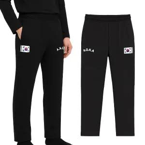 유니미스 남성 겨울 융털 스판 로카 밴딩 트레이닝바지