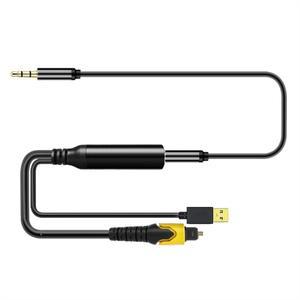 USB 디지털 광섬유-3.5Mm 변환기 광 오디오 케이블-AUX 케이블 어댑터 Aux 코드