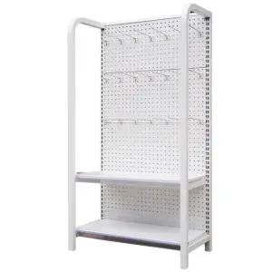 프리미엄 스탠드 철제 진열대 페그보드 타공판 정리 소품 걸이 단면 보조 프레임