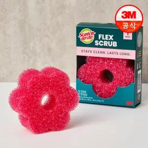 [3M] 물온도에 따라 변하는 스카치 브라이트 플렉스 스크럽 스펀지 수세미 1입x2개