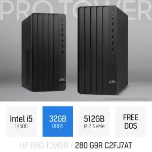 ⓒ HP 프로타워 280 G9R C2FJ7AT i5-14500 32GB 512GB / 가정용 사무용 인강용 전문가용 작업용 교육용 PC