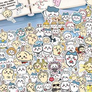 귀여운 치카와 물 그래피티 스티커, 재사용 가능한 비닐 노트북 만화 어린이 100 장난감 데칼, 개 장식,