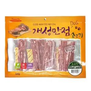 소고기 강아지 개성만점 고구마 슬라이스 피플 300g (WFJR5MS)