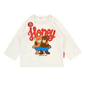 [롯데백화점]베베드피노 허니 베어 베이비 롱 슬리브 티셔츠 BP51TR134OT
