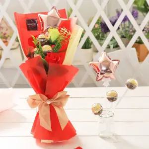 알로하 초콜릿 꽃다발 졸업 수능 백일 선물