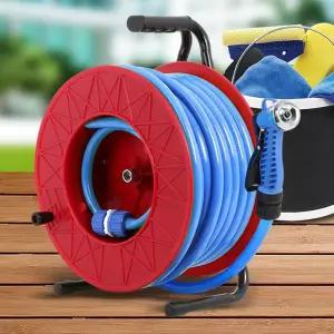 원예용 릴호스건 25M 물분사기 수도연결 스프레이 물뿌리개 화단 욕실 화분
