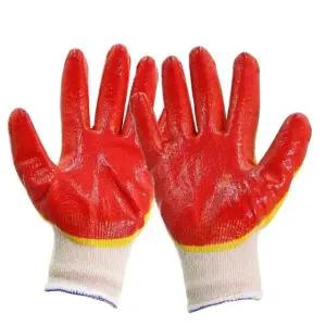 과수농업황코팅장갑 신축성장갑 농사 노랑 과수농업 원예장갑 이중 (WFKC0AT)