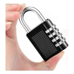 GDM 블랙 4자리 번호 자물쇠 잠금 시건 장치/비밀/열쇠/번호키/보조키/학교/학생/사물함/서랍/다용도
