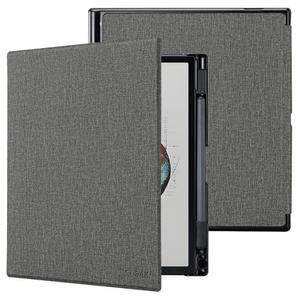 10.3인치 Box 노트 에어 4 C (2024년 출시) /노트 3 태블릿 ePaper (2023년 - 펜 홀더가 내장된 새로운 경량 PU 및 하드 백 쉘 커버, 자동 슬립웨이크, 그레이