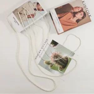 순수 국산 롱진주 목걸이 140cm 4mm 6mm 8mm 인조 진주 3994