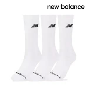 뉴발란스 양말 크루 3팩 화이트 LAS51503-WT