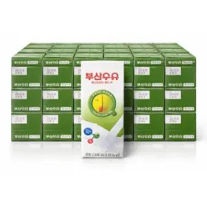 부산우유 멸균우유 흰우유 200ml, 24개