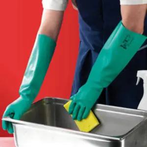 실험실용 니트릴 내화학장갑 46cm 손보호장갑