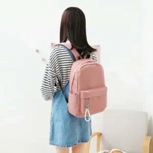 베이직하고 갈끔한 무지 학생 대학생 키링 백팩 가방 남자백팩