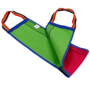 깔끔이 고리끈 양면 때타올 샤워 목욕 등밀이 때수건 때장갑 등 허리 긴타올 양면 이태리