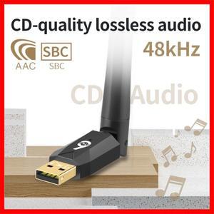 200M 블루투스 6.0 어댑터 USB 5.4 동글 드라이버 프리 윈도우 11/10/8.1 마우스 키보드 오디오 수신기 송